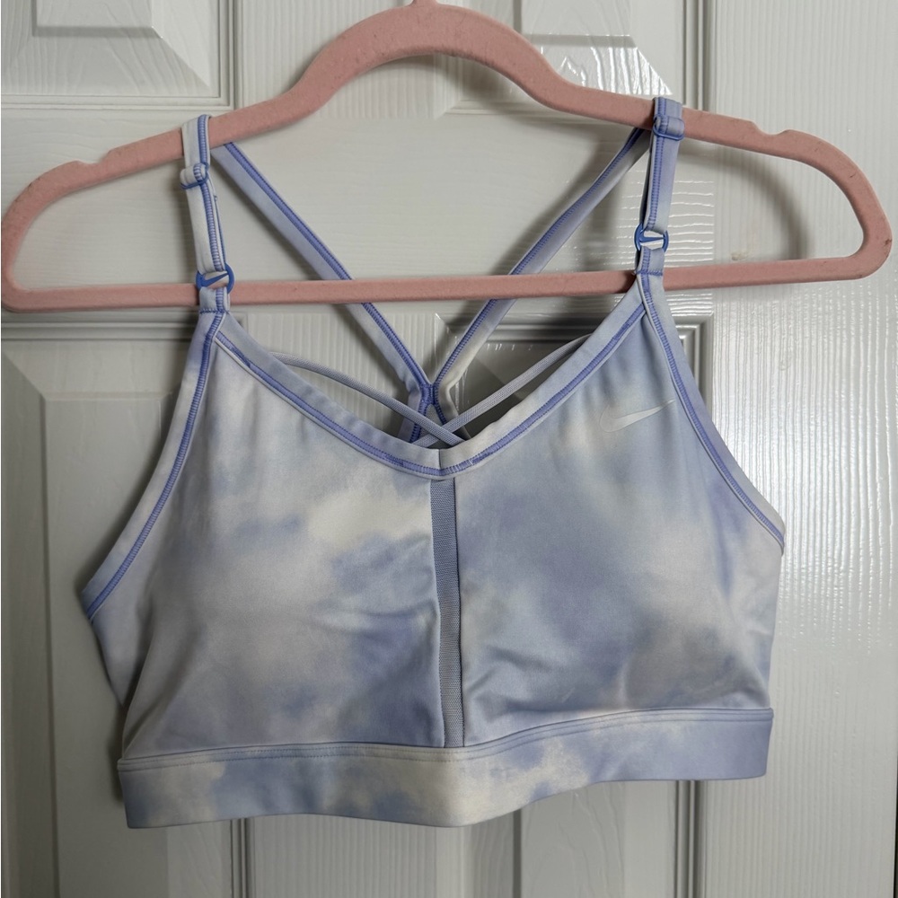 Nike Indy Dri-FIT Tie Dye Strappy Back Light Support Sports Bra XL